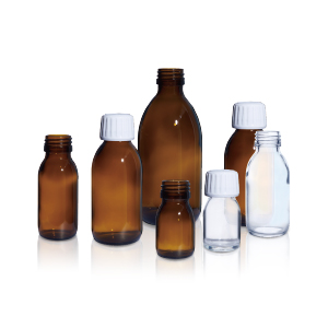 Glass Syrup Bottles & Accessories