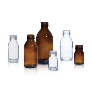 Glass Syrup Bottles