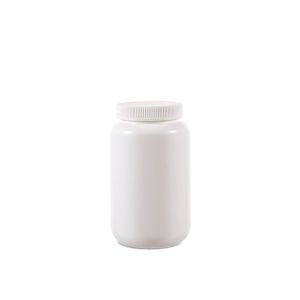 220cc Opaque White Plastic Packer Bottle (F2054H0220) with White Plastic Cap 