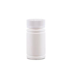 100cc Opaque White Plastic Bottle (F2203H0100) with White Child-Resistant Plastic Cap