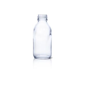 125 mL USP Type III Clear Glass Syrup Bottle with DIN 28 Neck Finish