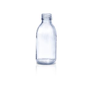 150 mL USP Type III Clear Glass Syrup Bottle with DIN 28 Neck Finish