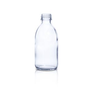 200 mL USP Type III Clear Glass Syrup Bottle with DIN 28 Neck Finish