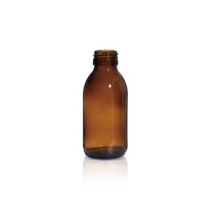 125 mL USP Type III Amber Glass Syrup Bottle with DIN 28 Neck Finish