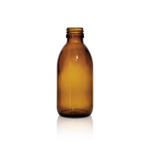 200 mL USP Type III Amber Glass Syrup Bottle with DIN 28 Neck Finish