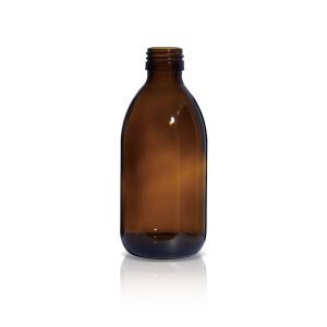 250 mL USP Type III Amber Glass Syrup Bottle with DIN 28 Neck Finish