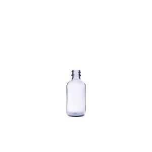 2 oz (60 mL) USP Type III Clear Boston Round Glass Bottle with GPI 20-400 Neck Finish