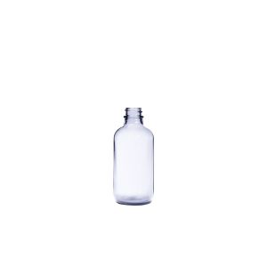 4 oz (120 mL) USP Type III Clear Boston Round Glass Bottle with GPI 22-400 Neck Finish