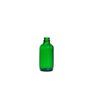 4 oz (120 mL) USP Type III Green Boston Round Glass Bottle with GPI 22-400 Neck Finish