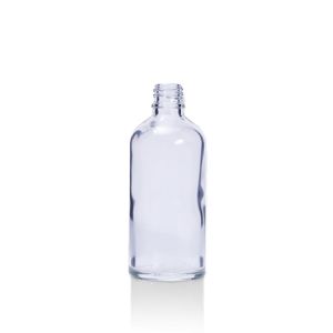 100 mL USP Type III Clear Glass Dropper Bottle with DIN 18 Neck Finish