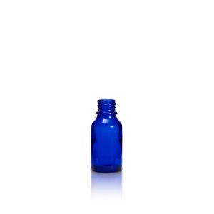 15 mL USP Type III Cobalt Blue Glass Dropper Bottle with DIN 18 Neck Finish