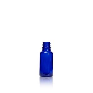 20 mL USP Type III Cobalt Blue Glass Dropper Bottle with DIN 18 Neck Finish