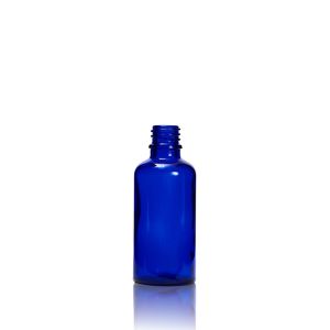 50 mL USP Type III Cobalt Blue Glass Dropper Bottle with DIN 18 Neck Finish