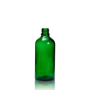 100 mL USP Type III Green Glass Dropper Bottle with DIN 18 Neck Finish