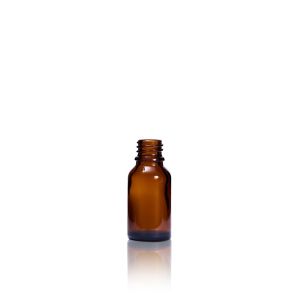 15 mL USP Type III Amber Glass Dropper Bottle with DIN 18 Neck Finish