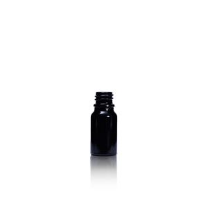 10 mL USP Type III Black Glass Dropper Bottle with DIN 18 Neck Finish