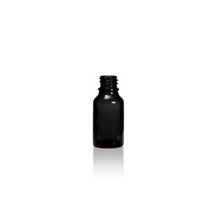 15 mL USP Type III Black Glass Dropper Bottle with DIN 18 Neck Finish