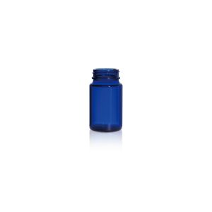 75 mL USP Type III Cobalt Blue Glass Packer Bottle with GPI 38-400 Neck Finish