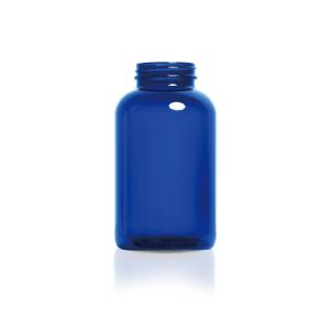625 mL USP Type III Cobalt Blue Glass Packer Bottle with GPI 53-400 Neck Finish