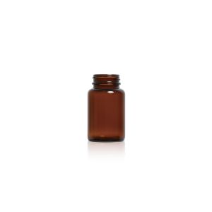 100 mL USP Type III Amber Glass Packer Bottle with GPI 38-400 Neck Finish