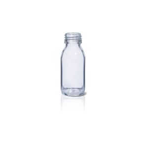 60 mL USP Type III Clear Glass Syrup Bottle with DIN 28 Neck Finish