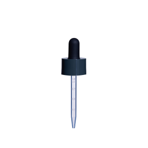 20/400 Smooth-Sided Child-Resistant Dropper with 77mm Long Graduated Plastic Pipette (A20400CR01C03)