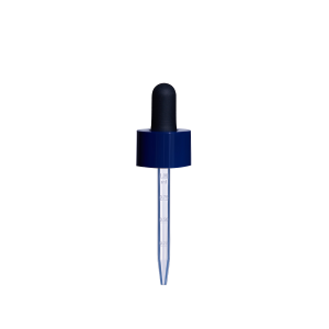 20/400 Smooth-Sided Child-Resistant Dropper with 77mm Long Graduated Plastic Pipette (A20400CR01C04)