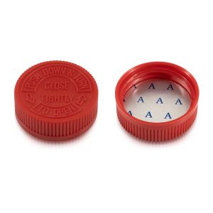 GPI 45/400 Red Child-Resistant Plastic Cap (F1C45Y01CHG01A)