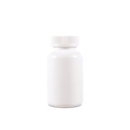 275cc Opaque White Plastic Packer Bottle (F1001H0275) with White Child-Resistant Plastic Cap