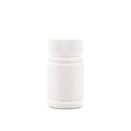 100cc Opaque White Plastic Packer Bottle (F1002H0100) with White Child-Resistant Plastic Cap 
