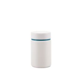135cc Opaque White Plastic Packer Bottle (F2028H0135) with White Double-Layered Screw Plastic Cap