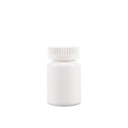 50cc Opaque White Plastic Packer Bottle (F1001H0050) with White Child Resistant Plastic Cap