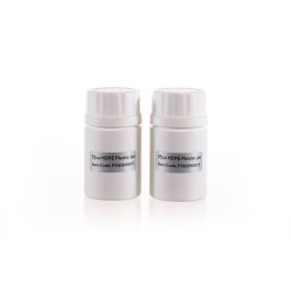 75cc Opaque White Plastic Packer Bottle (F1002H0075) with White Plastic Cap