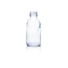 125 mL USP Type III Clear Glass Syrup Bottle with DIN 28 Neck Finish