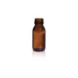 60 mL USP Type III Amber Glass Syrup Bottle with DIN 28 Neck Finish