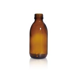 180 mL USP Type III Amber Glass Syrup Bottle with DIN 28 Neck Finish