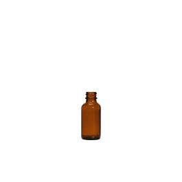 1 oz (30 mL) USP Type III Amber Boston Round Glass Bottle with GPI 20-400 Neck Finish