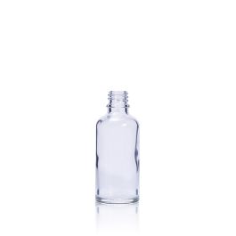 50 mL USP Type III Clear Glass Dropper Bottle with DIN 18 Neck Finish