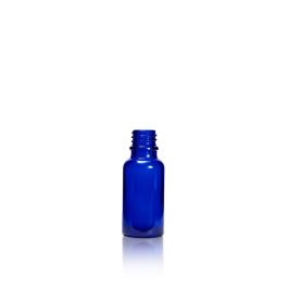 20 mL USP Type III Cobalt Blue Glass Dropper Bottle with DIN 18 Neck Finish