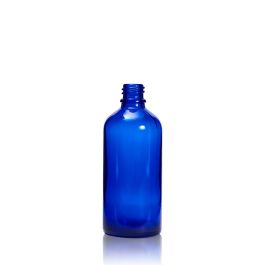 100 mL USP Type III Cobalt Blue Glass Dropper Bottle with DIN 18 Neck Finish