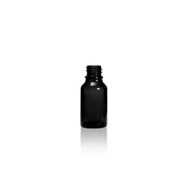 15 mL USP Type III Black Glass Dropper Bottle with DIN 18 Neck Finish