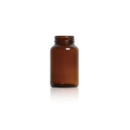 200 mL USP Type III Amber Glass Packer Bottle with GPI 45-400 Neck Finish