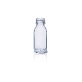60 mL USP Type III Clear Glass Syrup Bottle with DIN 28 Neck Finish