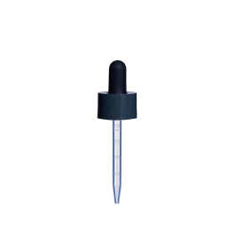 20/400 Smooth-Sided Child-Resistant Dropper with 77mm Long Graduated Plastic Pipette (A20400CR01C03)