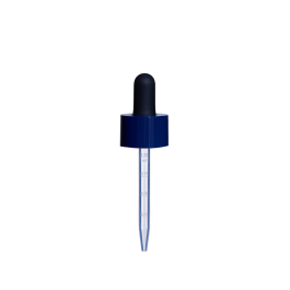 20/400 Smooth-Sided Child-Resistant Dropper with 77mm Long Graduated Plastic Pipette (A20400CR01C04)