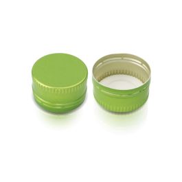 DIN PP 28 (28/410) Aluminium Caps Green Color (AL0103Φ28)