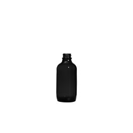 4 oz (120 mL) USP Type III Black Boston Round Glass Bottle with GPI 22-400 Neck Finish