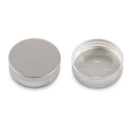 GPI 45/400 ABS Electroplated Silver Plastic Cap (hot stamped double lines on the side) (F1C45A01CYY01A)