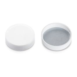 GPI 45/400 White Plain Plastic Cap (F1C45P02CBA01A)