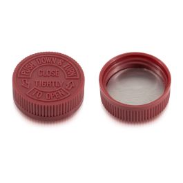 GPI 45/400 Red Child-Resistant Plastic Cap (F1C45Y01CHG02A)